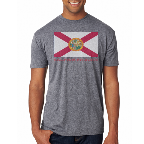 Camiseta suave con bandera de Florida vintage