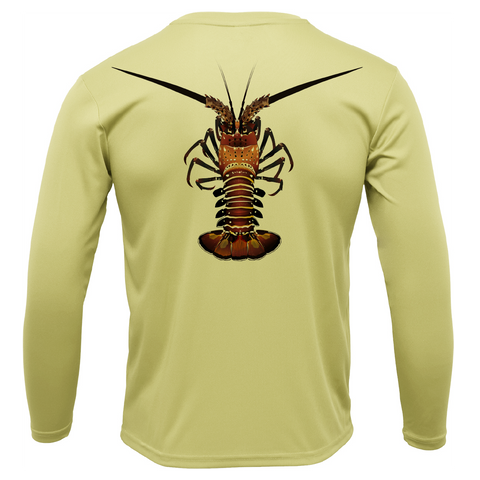 Key West, FL Realistic Lobster Long Sleeve UPF 50+ Dry-Fit Shirt