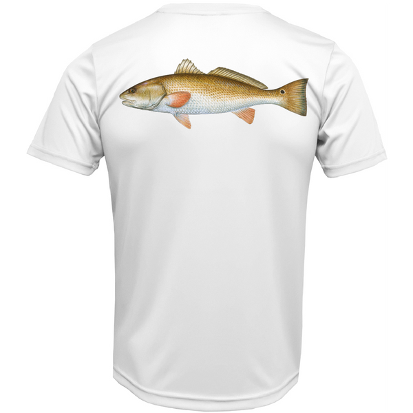 USA Redfish Short Sleeve UPF 50+ Dry-Fit Shirt