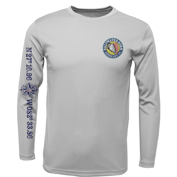Siesta Key, FL Kraken Boy's Long Sleeve UPF 50+ Dry-Fit Shirt