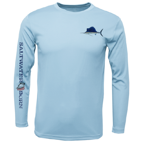 Sailfish on Chest Long Sleeve UPF 50+ Dry-Fit Shirt