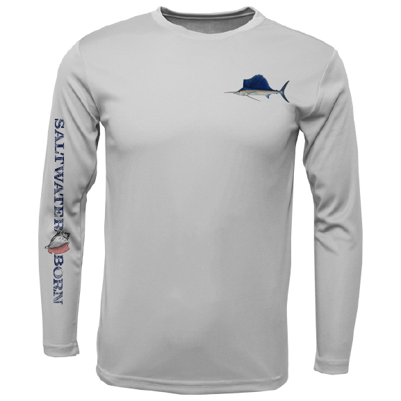 SK Sailfish on Chest Long Sleeve UPF 50+ Dry-Fit Shirt