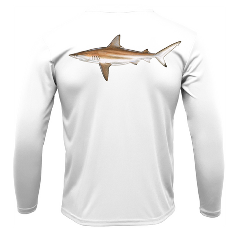 Siesta Key, FL Blacktip Long Sleeve UPF 50+ Dry-Fit Shirt