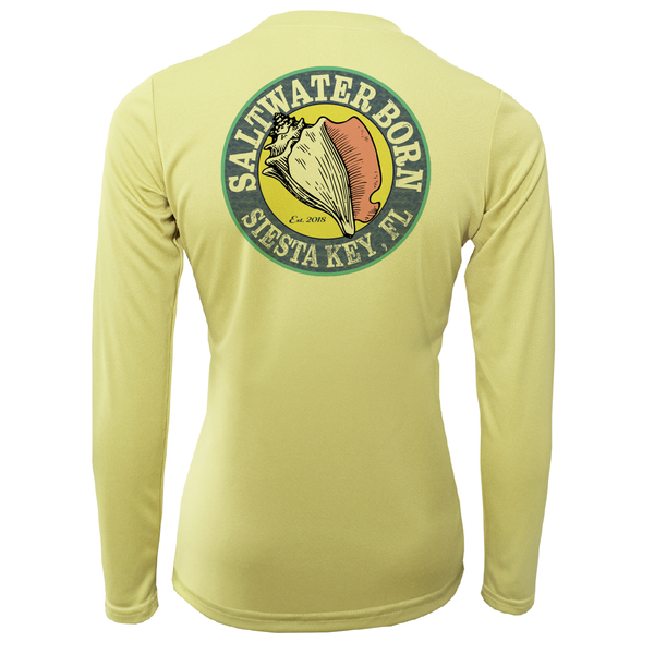 Siesta Key Horseshoe Crab Women's Long Sleeve UPF 50+ Dry-Fit Shirt