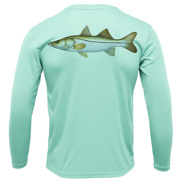 Siesta Key, FL Snook Long Sleeve UPF 50+ Dry-Fit Shirt