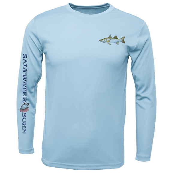 Snook on Chest Long Sleeve UPF 50+ Dry-Fit Shirt – Saltwater Born