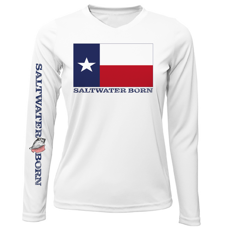 Texas Flag Long Sleeve UPF 50+ Dry-Fit Shirt