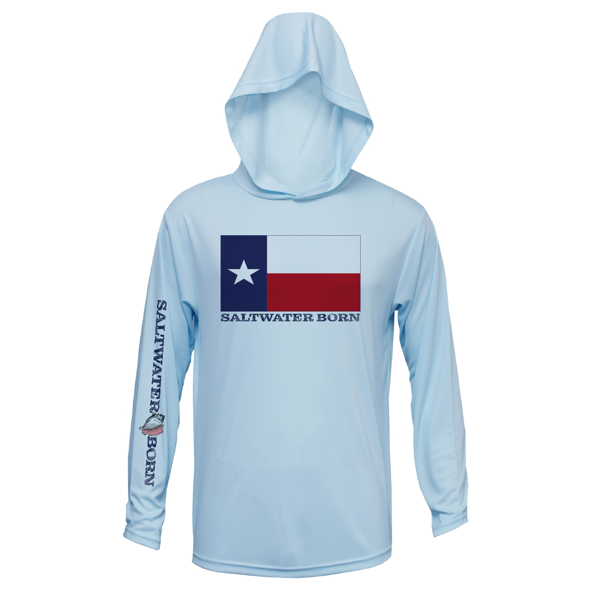 Texas Flag Boys Long Sleeve UPF 50+ Dry-Fit Hoody