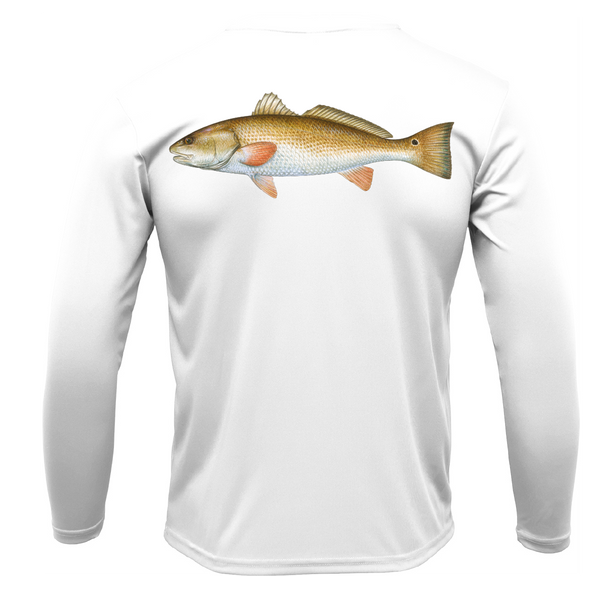 Texas Redfish Long Sleeve UPF 50+ Dry-Fit Shirt