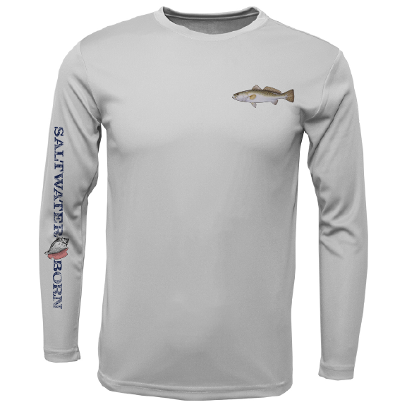 SK Trout on Chest Long Sleeve UPF 50+ Dry-Fit Shirt