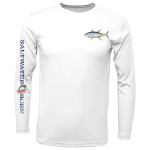 Yellowfin Tuna on Chest Long Sleeve UPF 50+ Dry-Fit Shirt