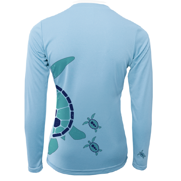 Turtle Wrap Women's Long Sleeve UPF 50+ Dry-Fit Shirt – Saltwater Born