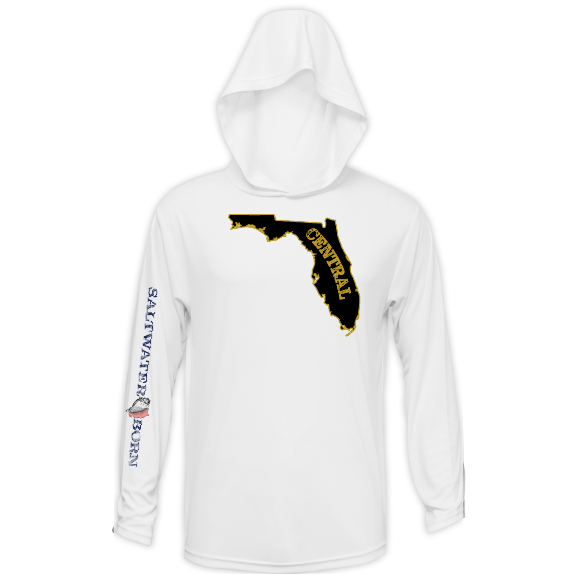 UCF Black and Gold Long Sleeve UPF 50+ Dry-Fit Hoodie