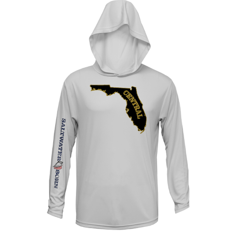 UCF Black and Gold Long Sleeve UPF 50+ Dry-Fit Hoodie