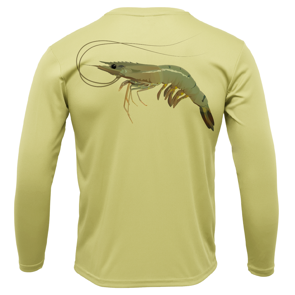 USA Jumbo Gulf Shrimp Long Sleeve UPF 50+ Dry-Fit Shirt