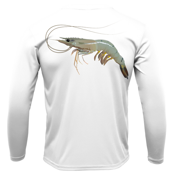 USA Jumbo Gulf Shrimp Long Sleeve UPF 50+ Dry-Fit Shirt