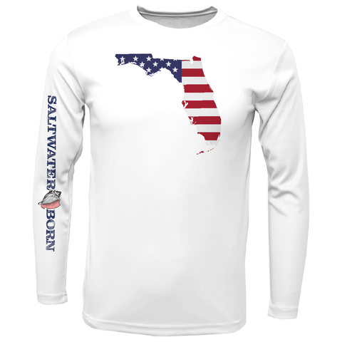 Florida USA Boys and Girls Long Sleeve UPF 50+ Dry-Fit Shirt