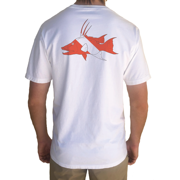 Camiseta de algodón orgánico Hogfish Diver