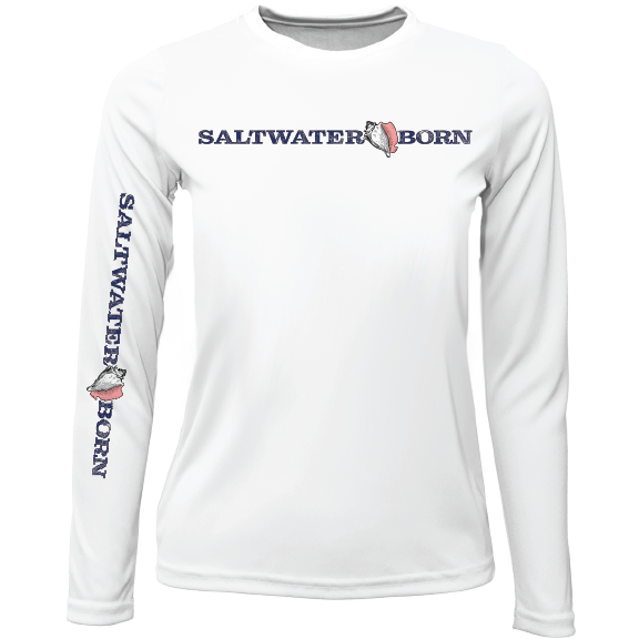 Saltwater Born Camisa de manga larga para niñas UPF 50+ Dry-Fit