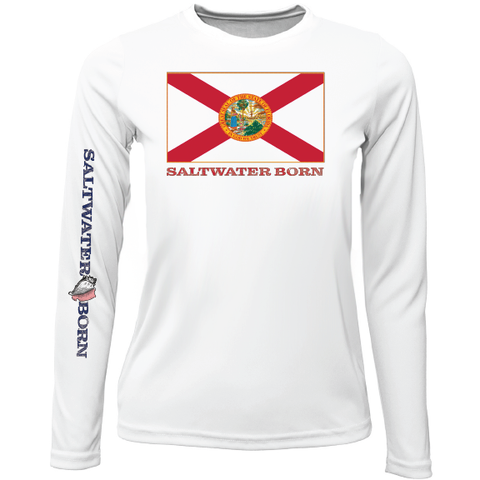 St. Pete Beach, FL Saltwater Hair Don't Care Long Sleeve UPF 50+ Dry –  Saltwater Born