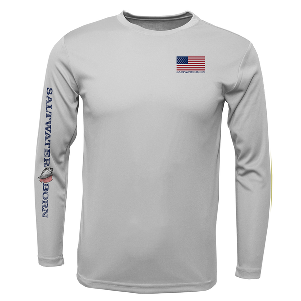 USA Bonefish Long Sleeve UPF 50+ Dry-Fit Shirt