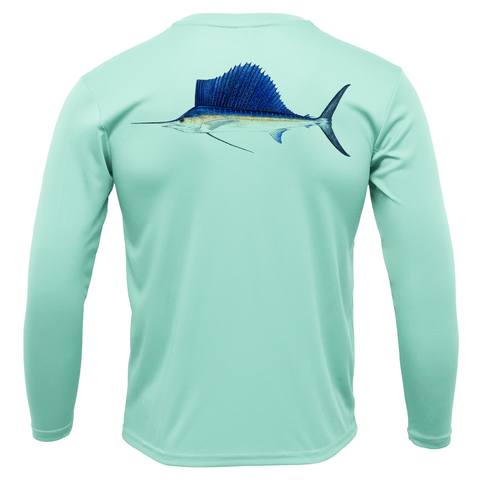 Siesta Key Sailfish Long Sleeve UPF 50+ Dry-Fit Shirt