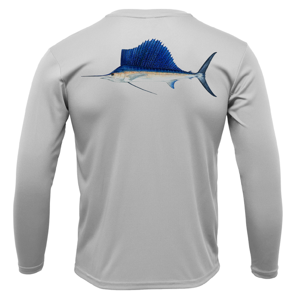 USA Sailfish Long Sleeve UPF 50+ Dry-Fit Shirt