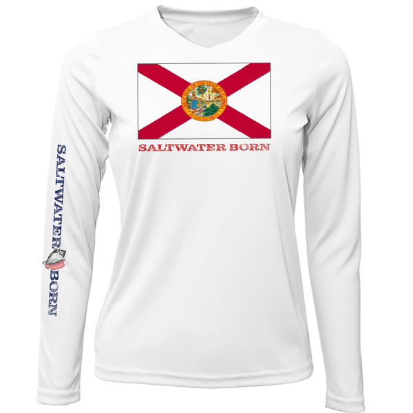 Florida Flag Long Sleeve UPF 50+ Dry-Fit Shirt