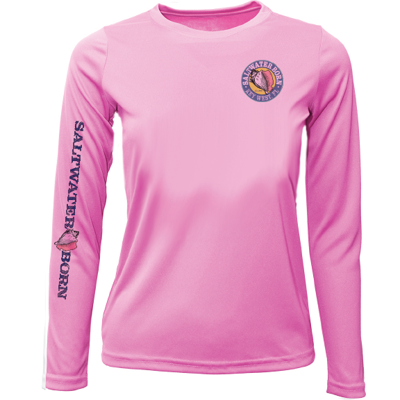 Sport-Tek Shirt Youth Girls Size Large Pink Long Sleeve Dri-Fit Beach  Destin FL