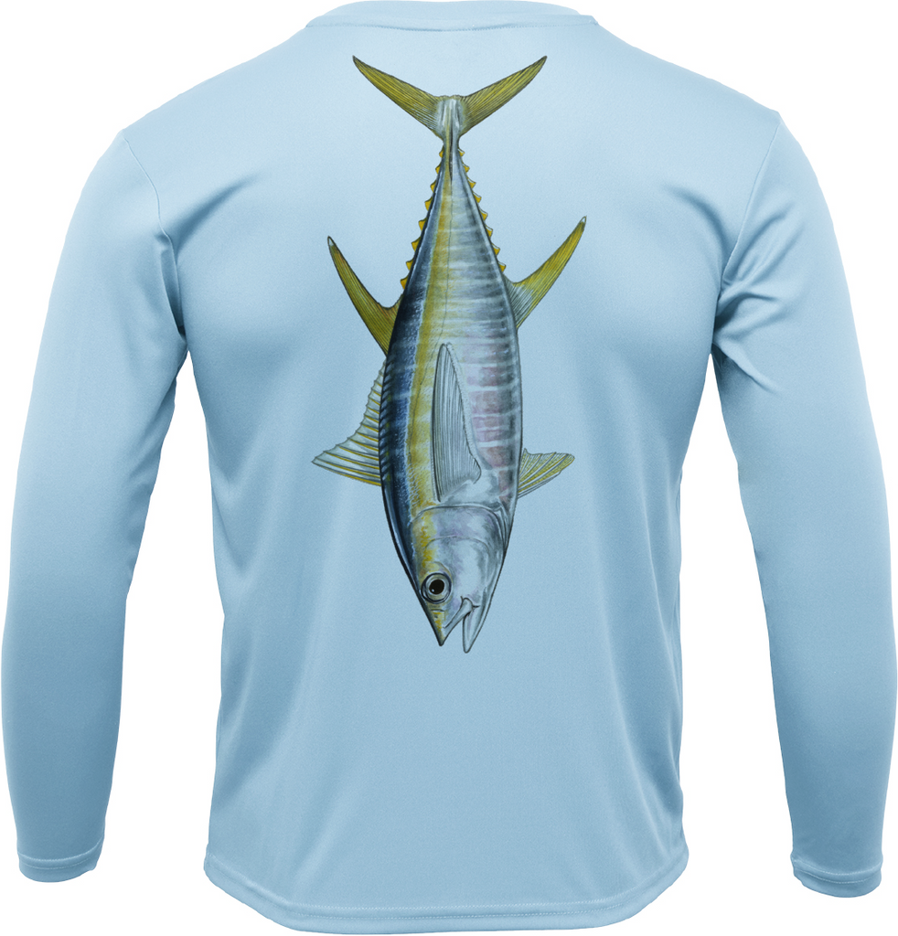 USA Tuna Long Sleeve UPF 50+ Dry-Fit Shirt – Saltwater Born