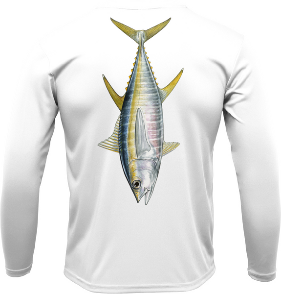 Siesta Key, FL Tuna Long Sleeve UPF 50+ Dry-Fit Shirt