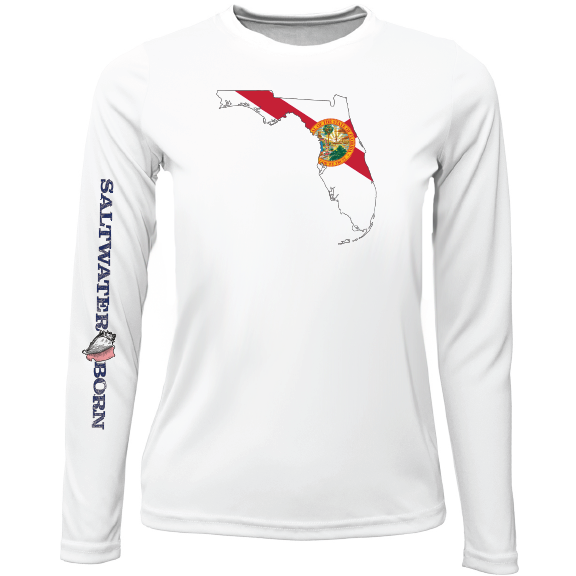 State of Florida Girls Long Sleeve UPF 50+ Dry-Fit Shirt